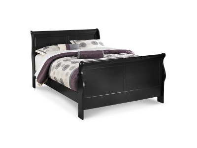 Neo Classic Black King Bed